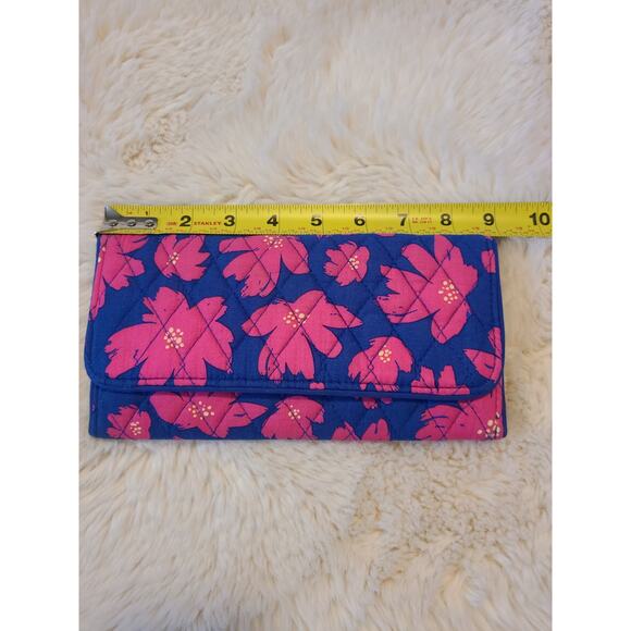 Vera Bradley Pink/ blue floral wallet - Picture 4 of 5